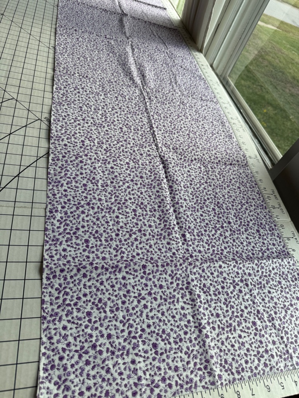 Vintage Purple Ditsy Floral Cotton Fabric 2 Yards x 36” Calico Cottage Prairie - Picture 4 of 9